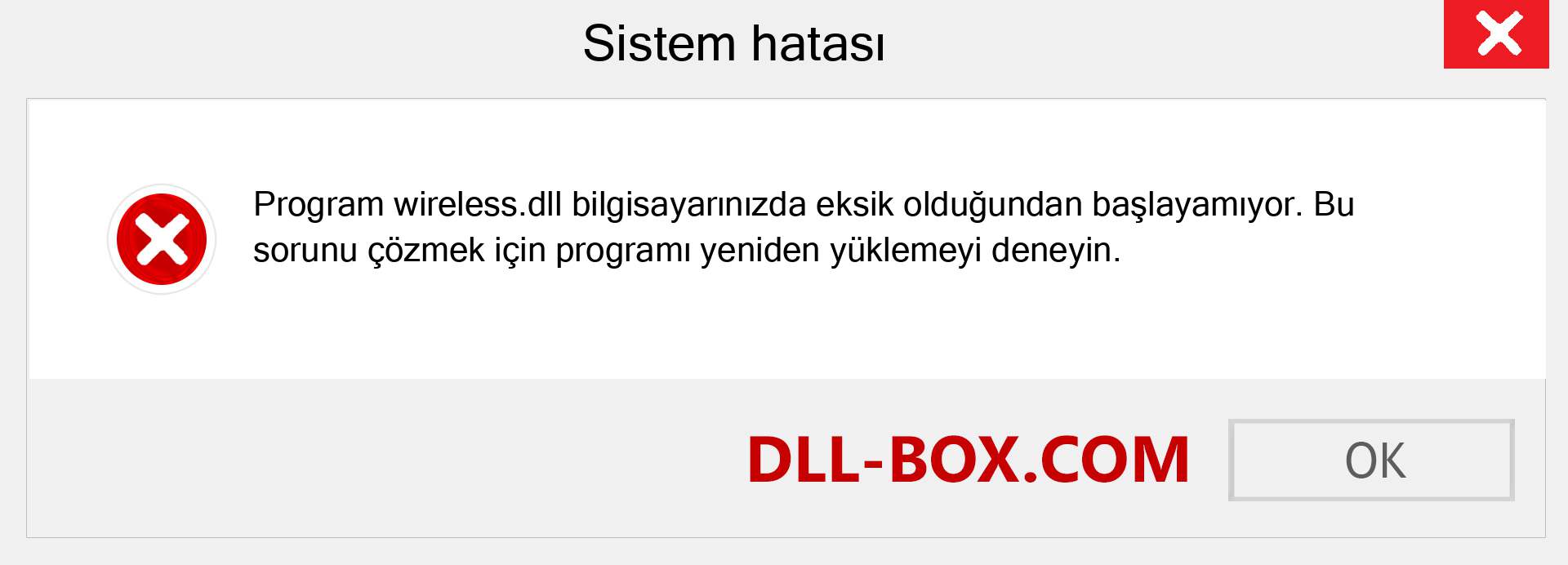 wireless.dll dosyası eksik mi? Windows 7, 8, 10 için İndirin - Windows'ta wireless dll Eksik Hatasını Düzeltin, fotoğraflar, resimler